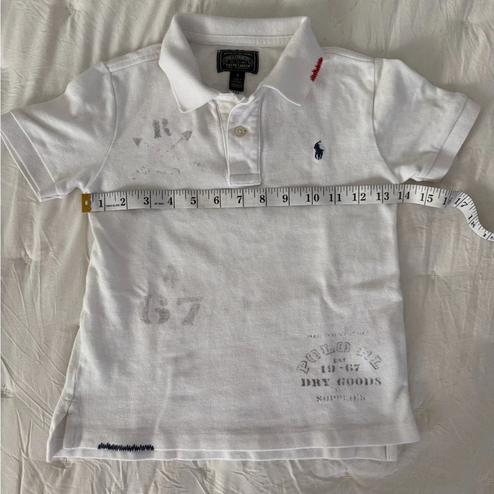 Ralph Lauren Kids White Polo with Red Tractor Print - Picture 6 of 6